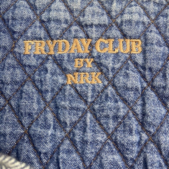 Fryday Club by NRK Flannel Button Up Mens Large Blue Plaid Casual Collared - Picture 3 of 10